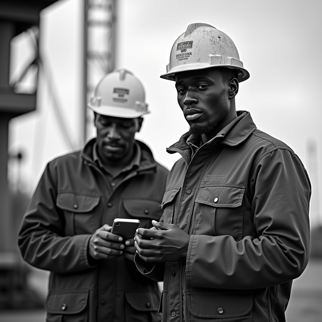 oil and gas solutions workers offshore image